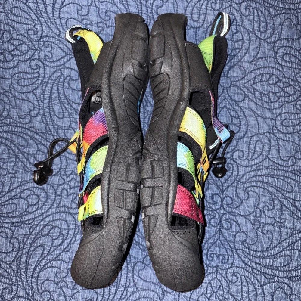 Keen Newport Retro Sandal Men's 14 Multi Tie Dye Hiking Outdoor Trail Water Shoe